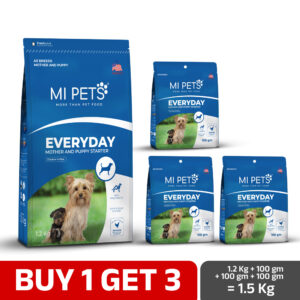MI PETS EVERYDAY MOTHER AND PUPPY STARTER DOG FOOD 1.2 KG WITH 300 GM FREE